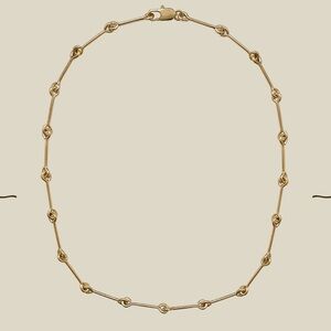 Laura Lombardi Freccia Gold Necklace 16”